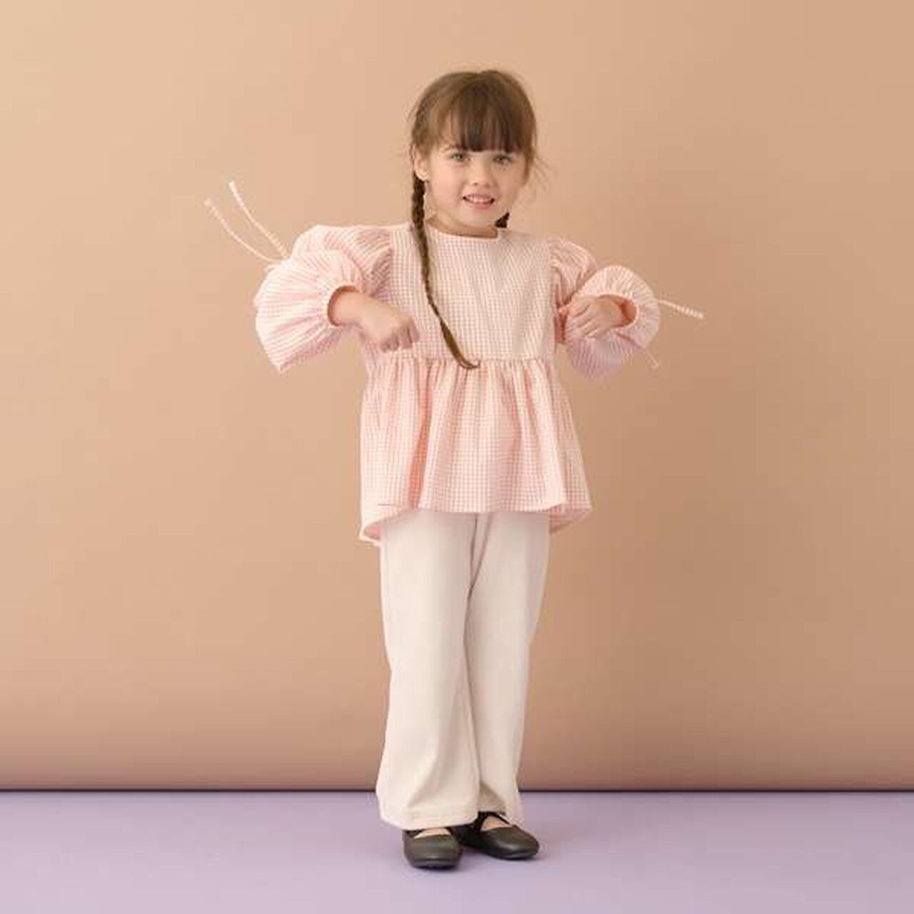 Voluminous Peplum Blouse,Brown, large image number 16