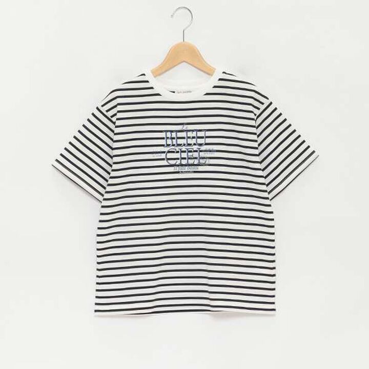[GOOD PRICE] French Logo T-Shirt,Navy, medium image number 4