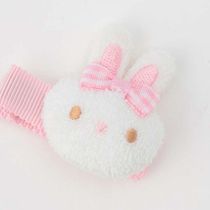 Rabbit Mascot Hair Clip,White, medium image number 2