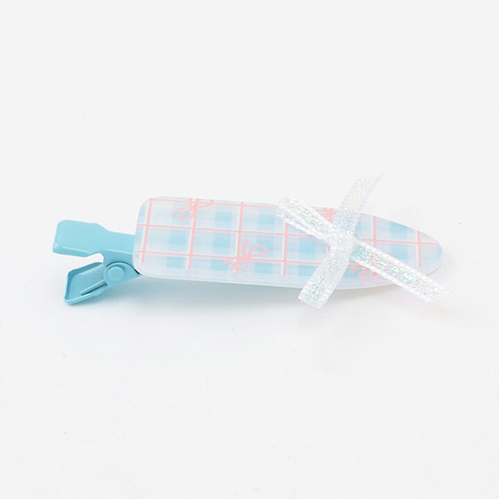 Assorted Hair Clips with Ribbons 2-Piece Set,Emerald green, medium image number 4