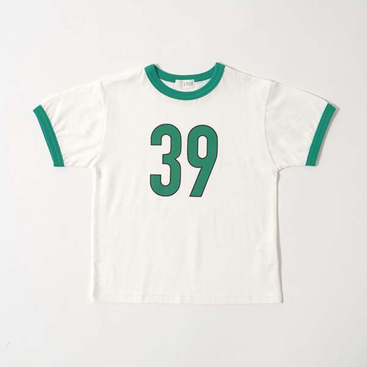 Non-Deforming Soft Cotton Numbered Ringer T-Shirt,Ink blue, medium image number 10