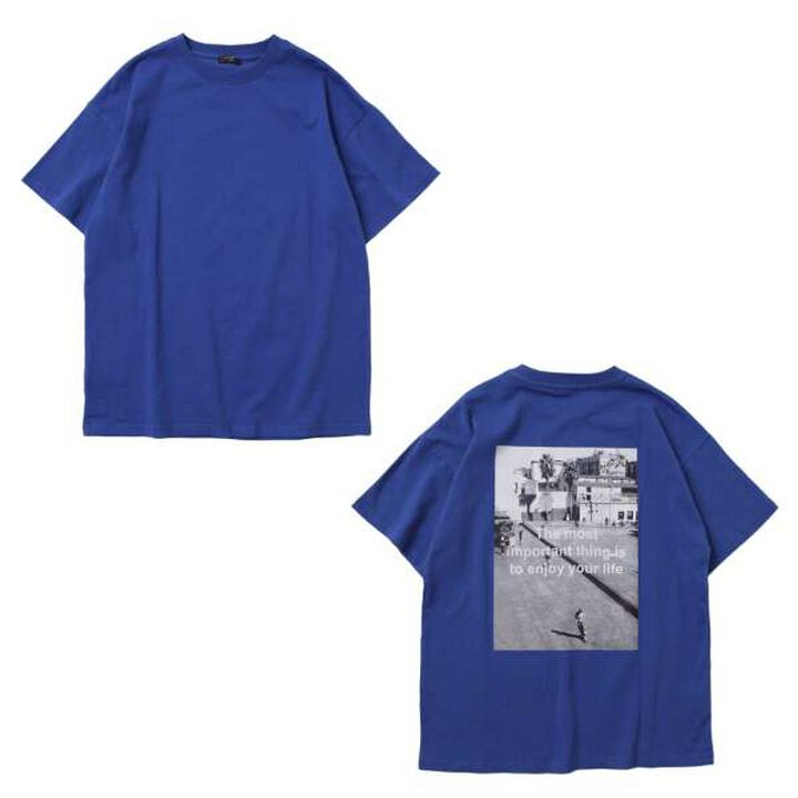 Assorted Photo Short Sleeve T-Shirt,Navy, medium image number 10