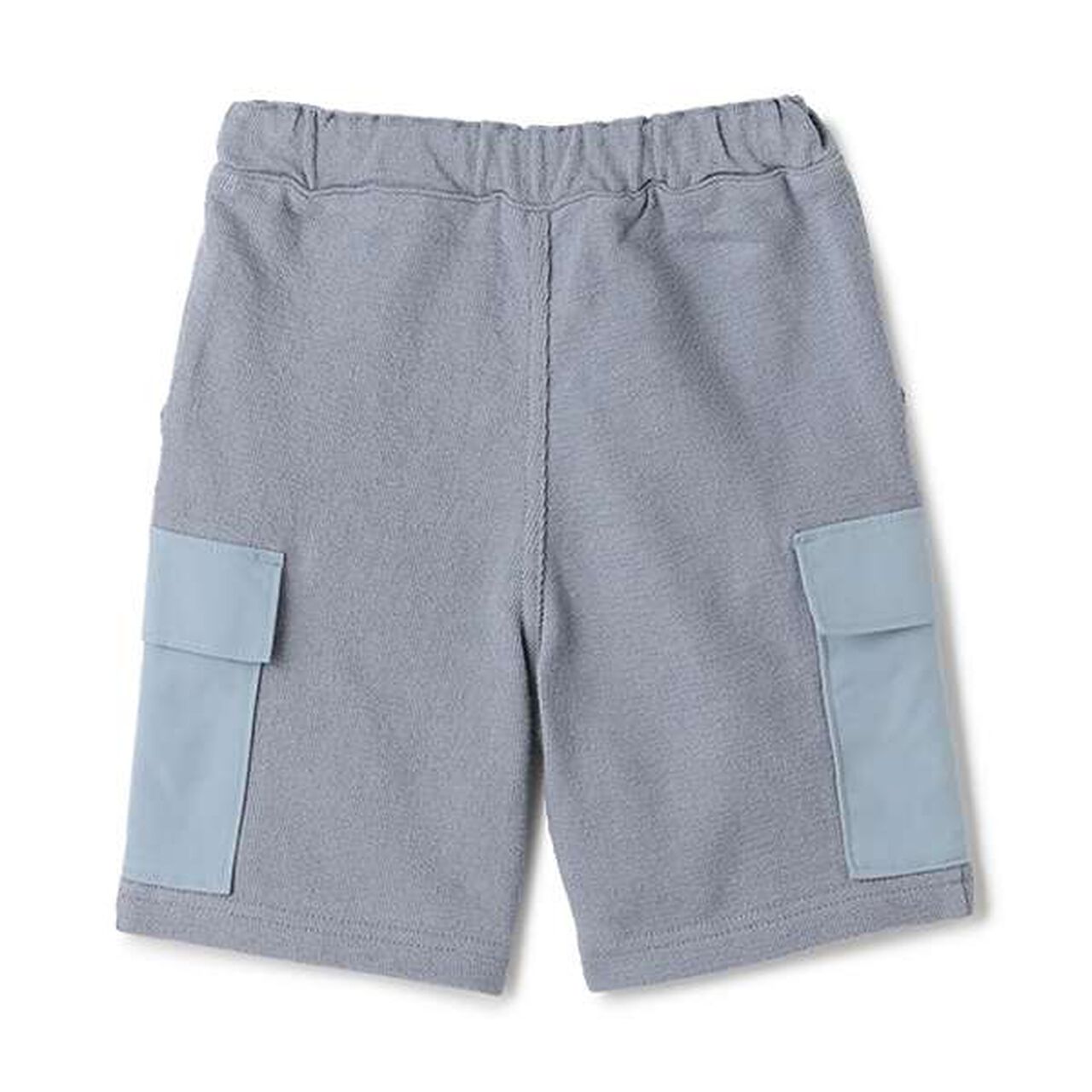 Cut Half Pants with Pockets,Blue, large image number 11