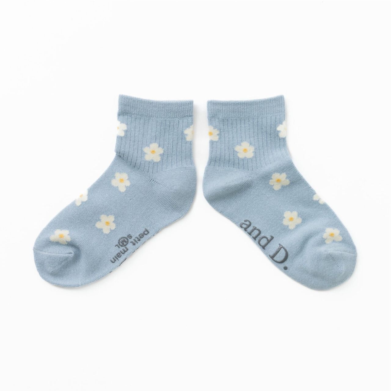 Floral Pattern Socks,Charcoal gray, large image number 4