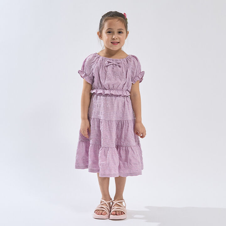 Front and Back Both OK! Blouse & Tiered Skirt Set,Light blue, medium image number 17