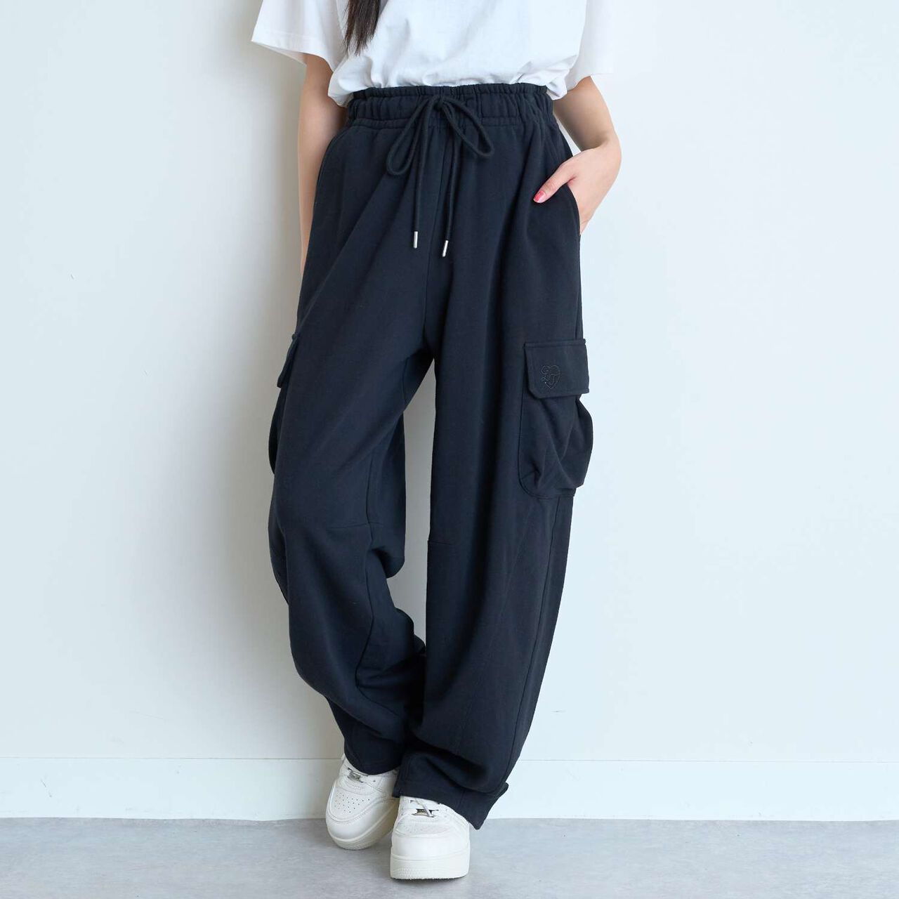 [LTXC - 100% Cotton] Cargo Curve Sweatpants,Top gray, large image number 4