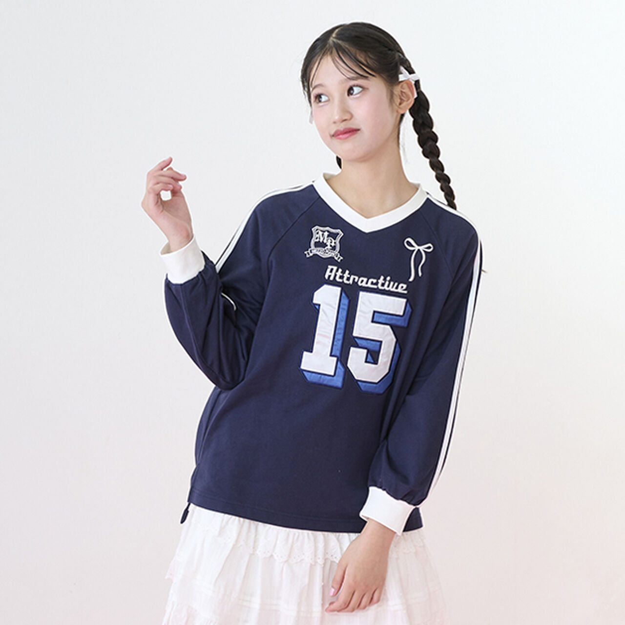 Numbered Long-Sleeve T-Shirt,Navy, large image number 20