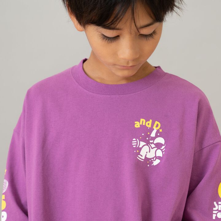 100% Cotton Assorted Sleeve Printed Long Sleeve T-Shirt,Cinnamon, medium image number 7