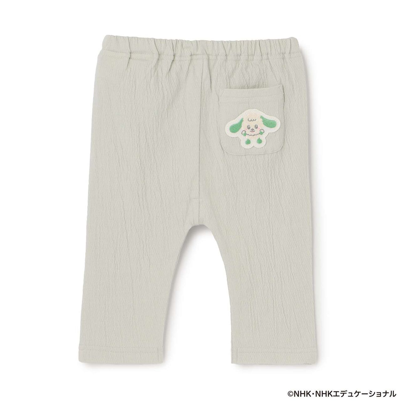 [躲貓貓！] 刺繡打底褲,炭灰色, large image number 4
