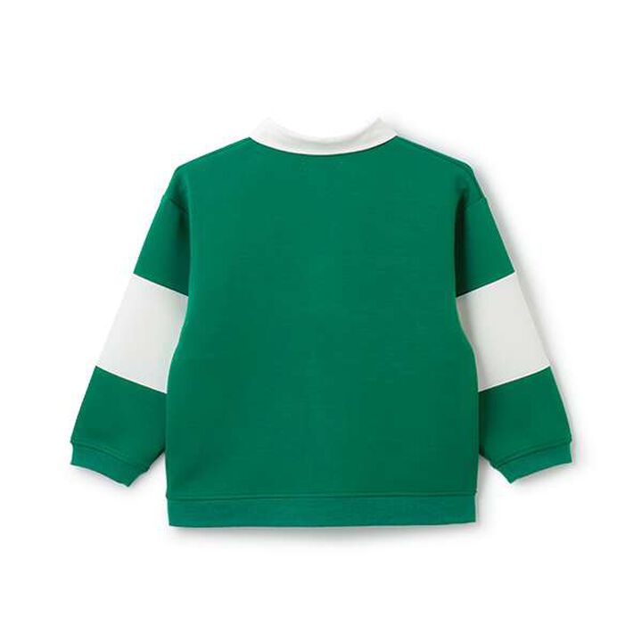 [Water-Repellent] Ponte Embroidered Rugby Shirt,Lemon yellow, medium image number 1