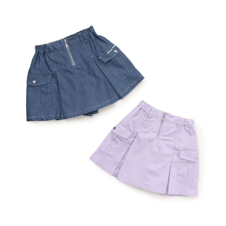 [Restock] Front ZIP Culotte Skirt,Navy, medium image number 10