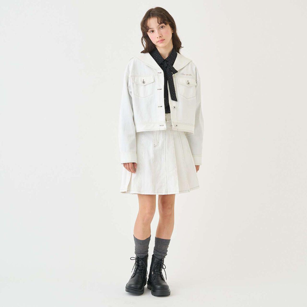 [Sailor Denim Jacket] [Available in 130cm],Navy, large image number 12