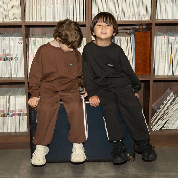 [MNCM] [Coordinatable Setup] [Kaiteki Tenjiku] Oversized Silhouette Side Line Pants,Dark brown, medium image number 38