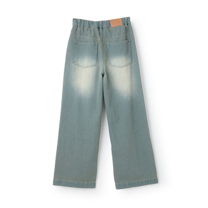 [LTXC] Distressed Denim Wide Pants [Set Available],Navy, medium image number 8