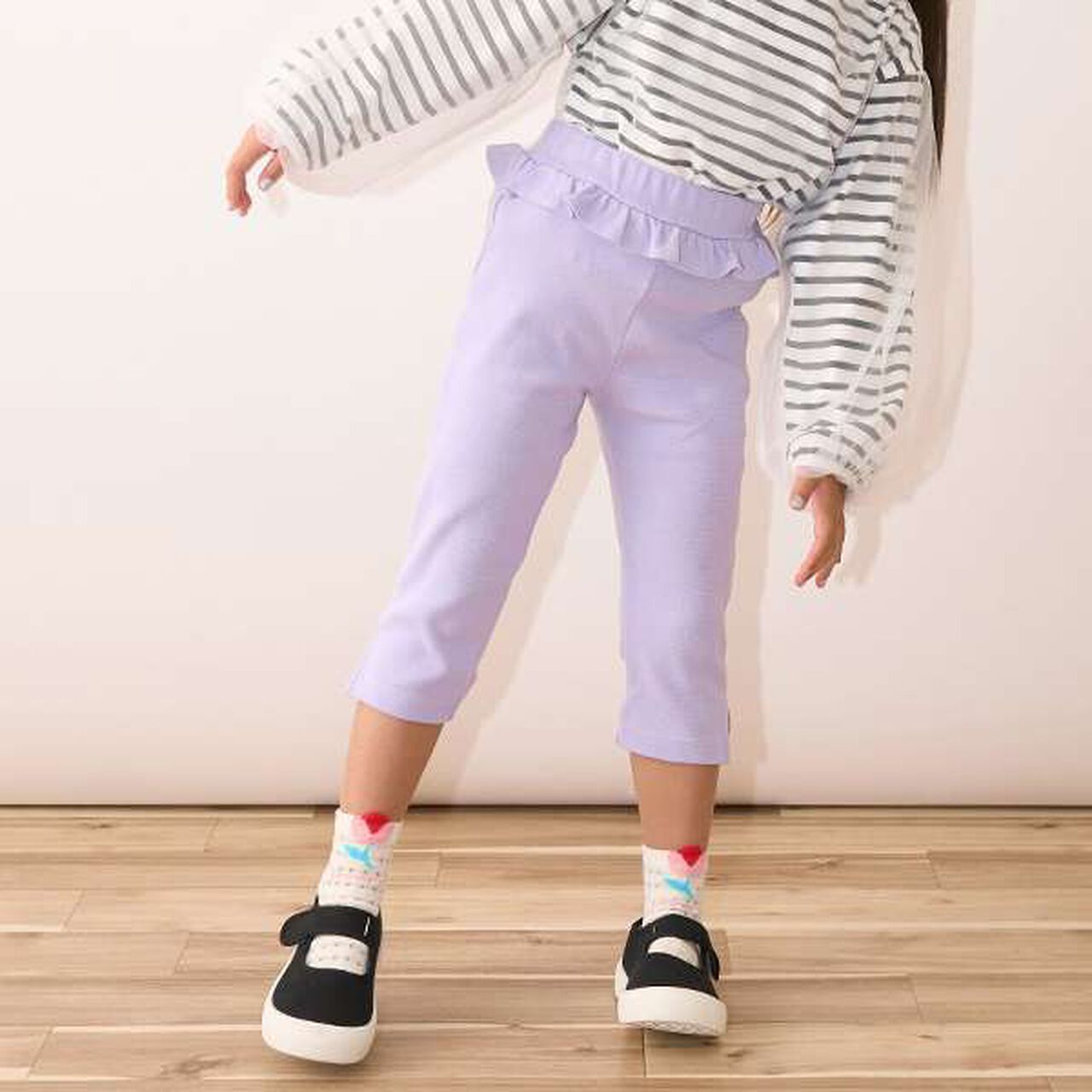 Tomo Pants Side Slit 7/8 Capri Pants,Beige, large image number 33