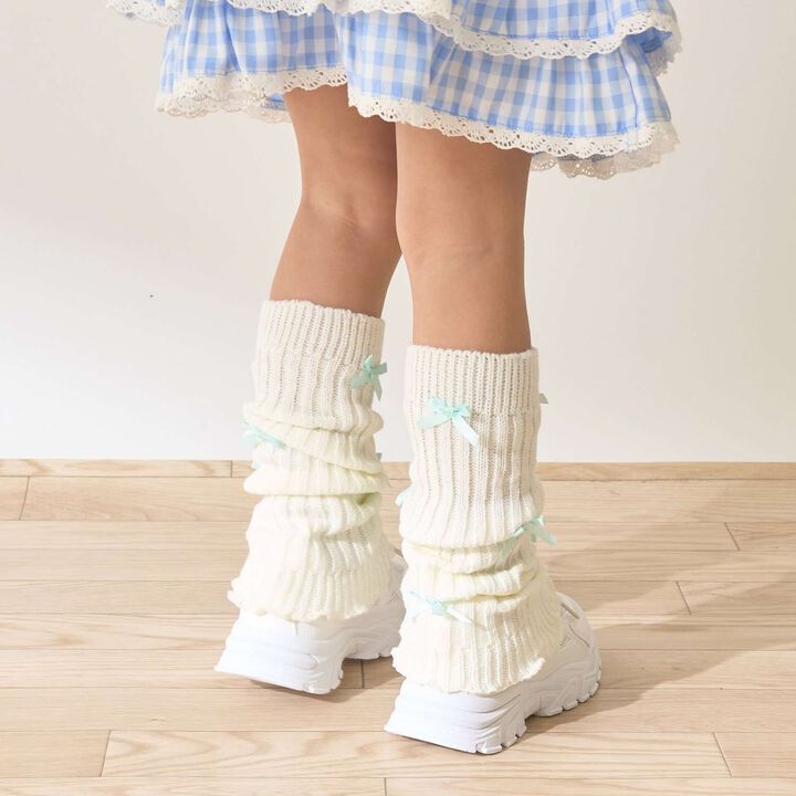 Chibi Loose Socks with Ribbon,Black, medium image number 14