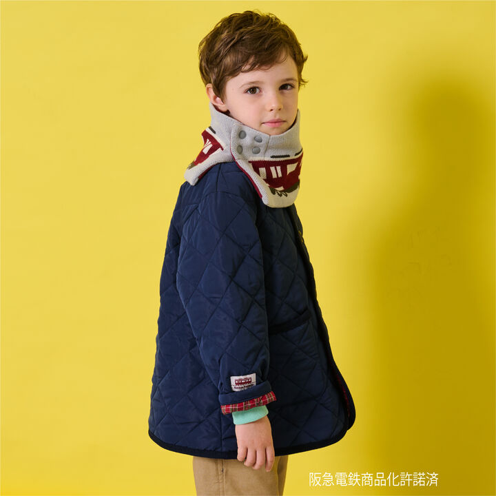 [Hankyu Train] Reversible Snood,Gray, medium image number 6