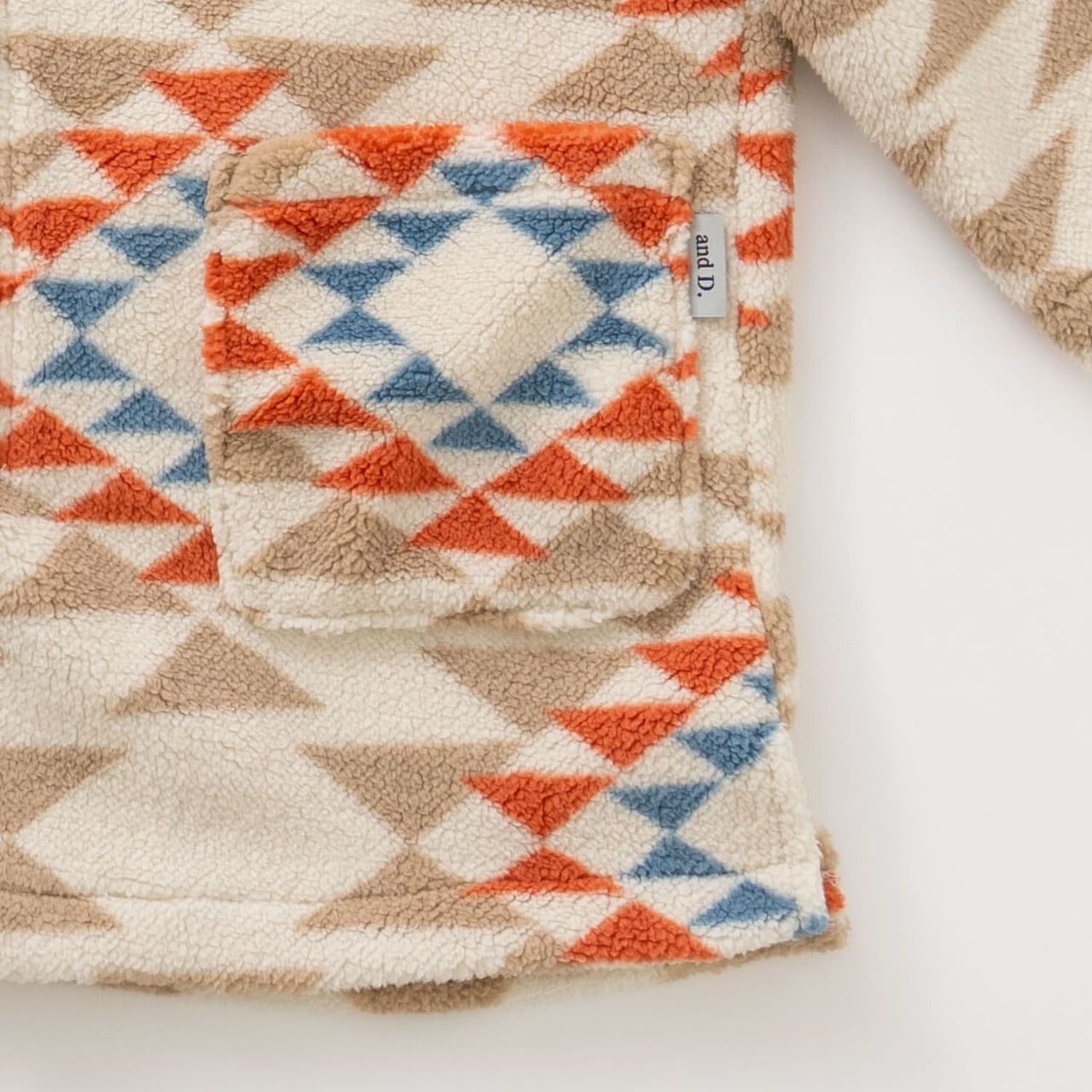 Fluffy Fleece Hoodie,Beige, large image number 6