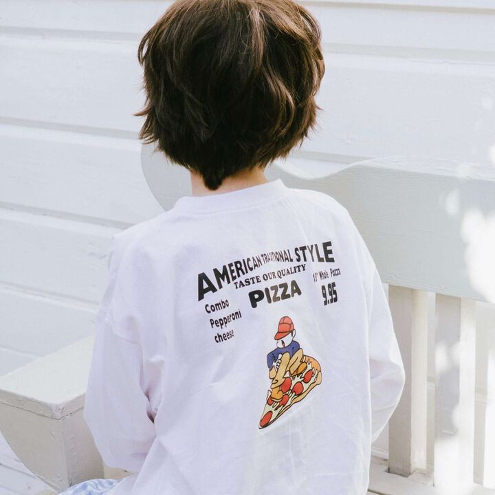 [Parent-Child Matching] OFUZAKE Big Brother Long Sleeve T-Shirt,, medium