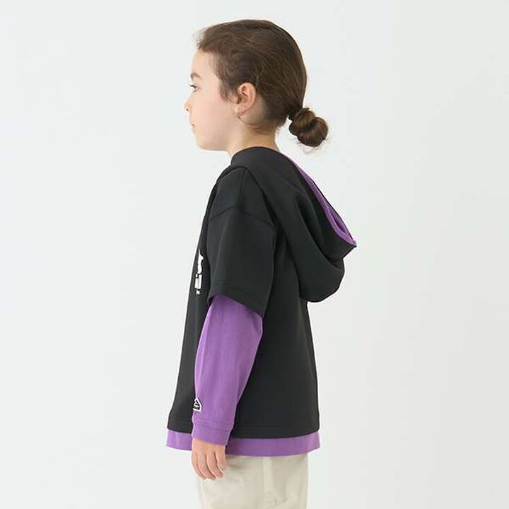 [Water-Repellent] Ponte Fake Layered T Parka,Blue, medium image number 10