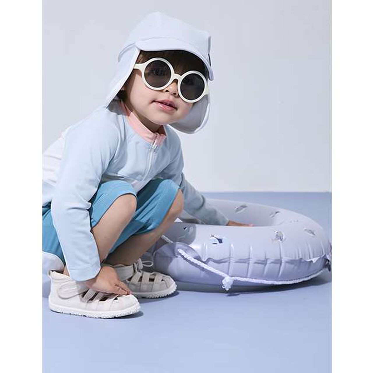 Floaty with Rope (Diameter 55CM) / L,Light blue, large image number 2