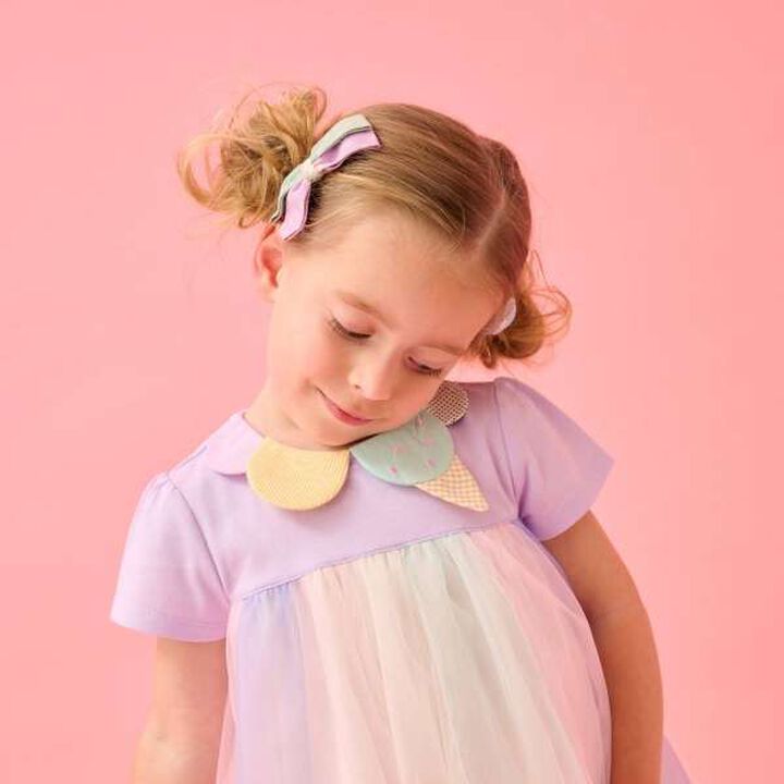 Ice Collar Tulle Tunic,Lavender, medium image number 11