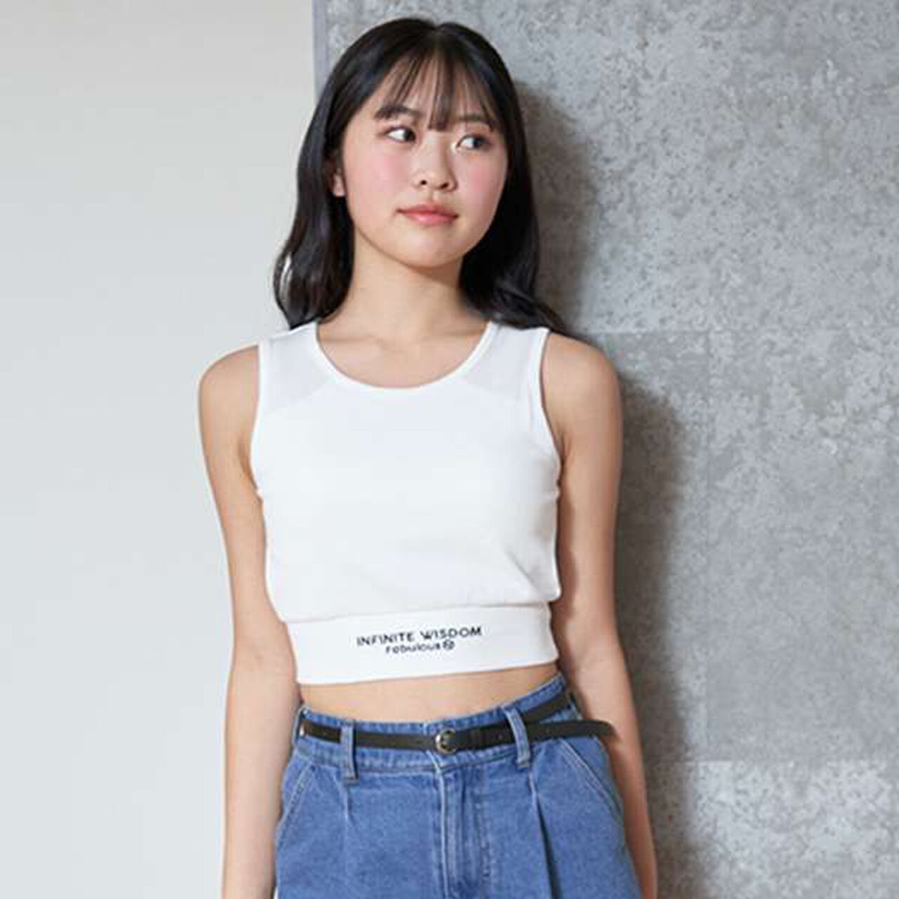 [LTXC] Quick-Dry Black Cropped Tank Top,Lavender, large image number 19