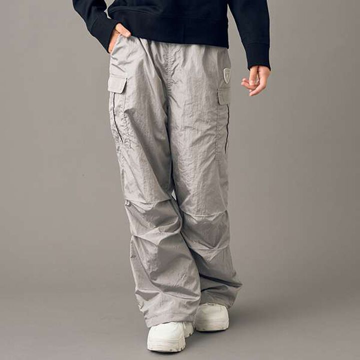 [AMI] Shiny Track Pants,Silver gray, medium image number 0