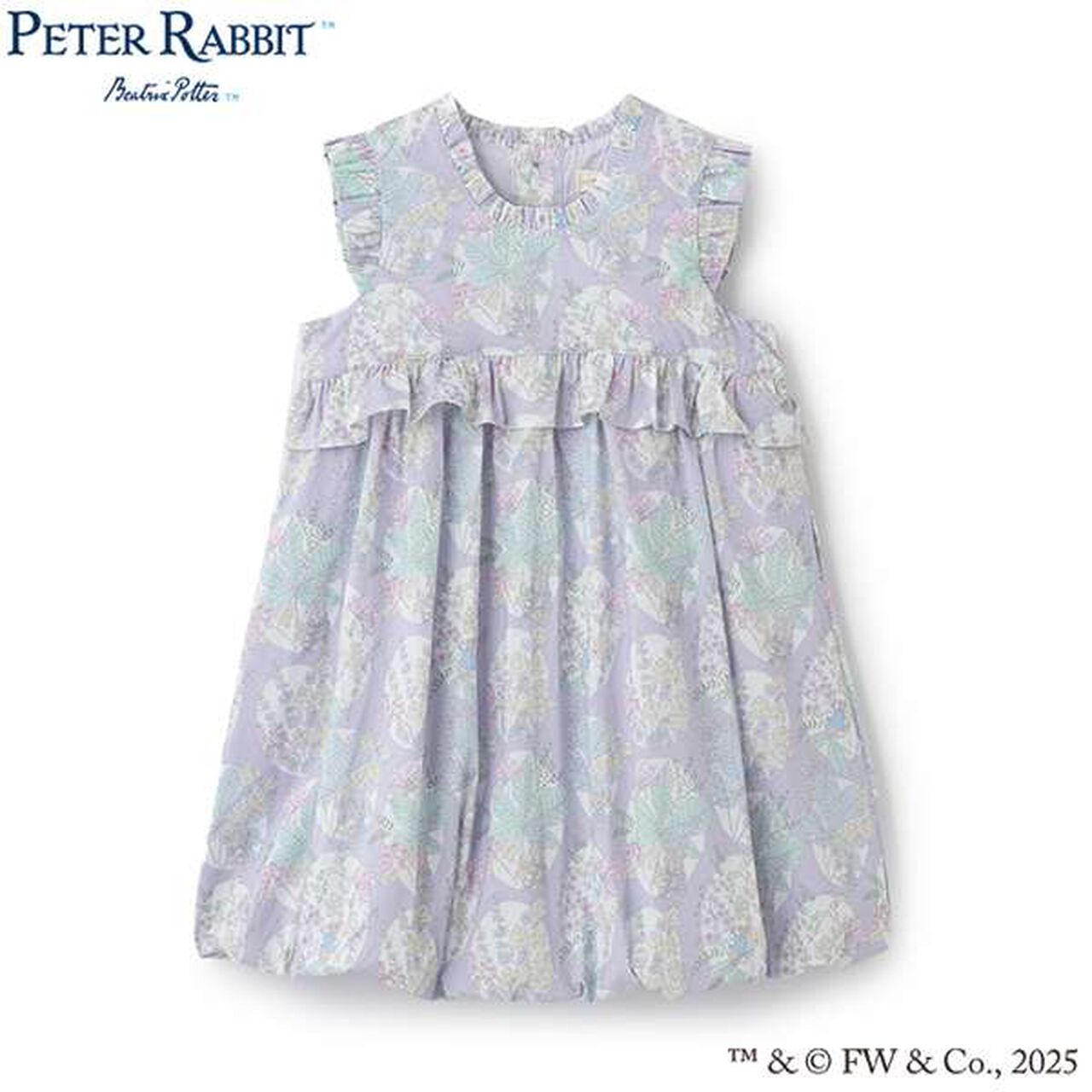 Peter Rabbit (TM) Liberty Balloon One-Piece Dress,Lavender, large image number 0