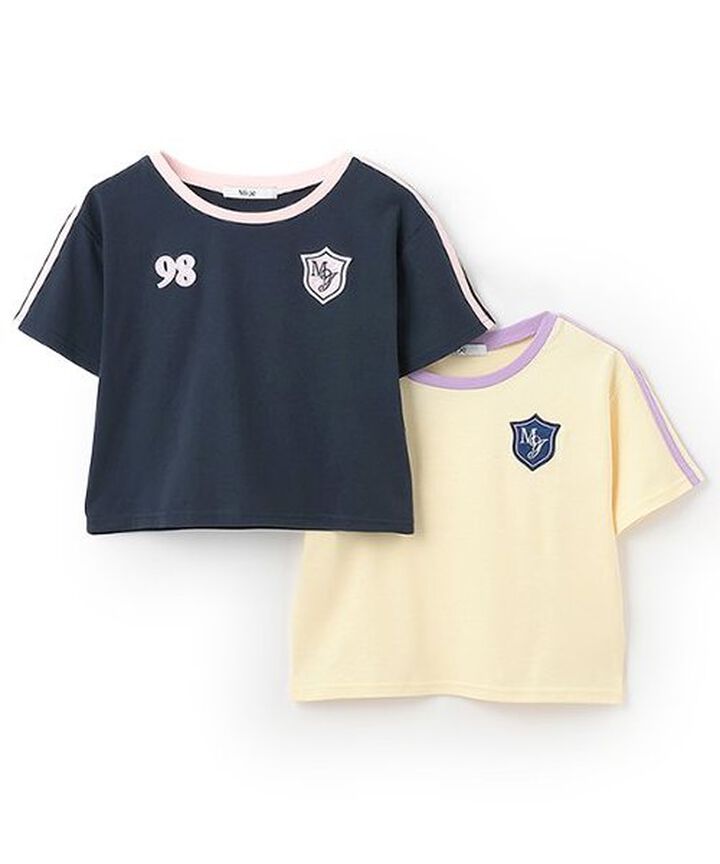 Line Compact Short Sleeve T-Shirt,Cream, medium image number 12