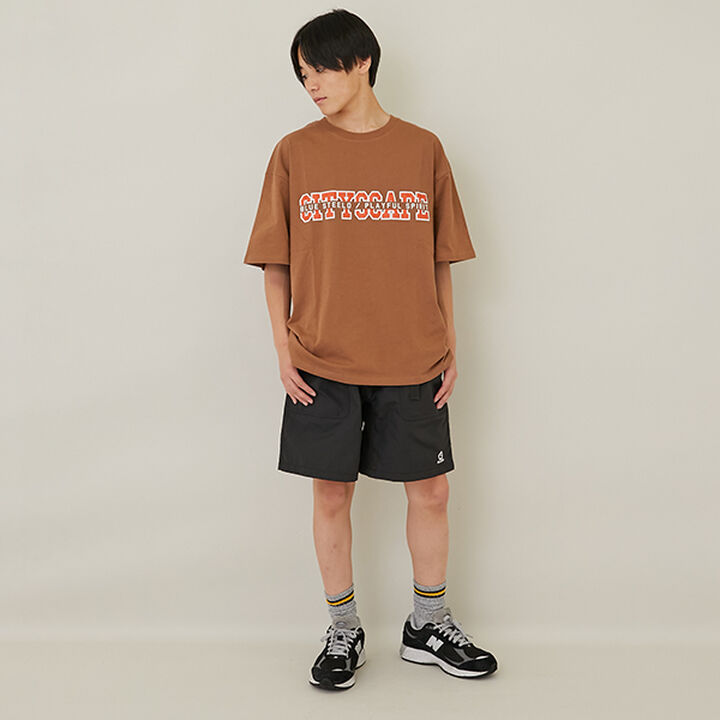 [GLSW.] Cool Touch High Cool Cotton Original Front Print Short Sleeve T-Shirt,Brown, medium image number 12
