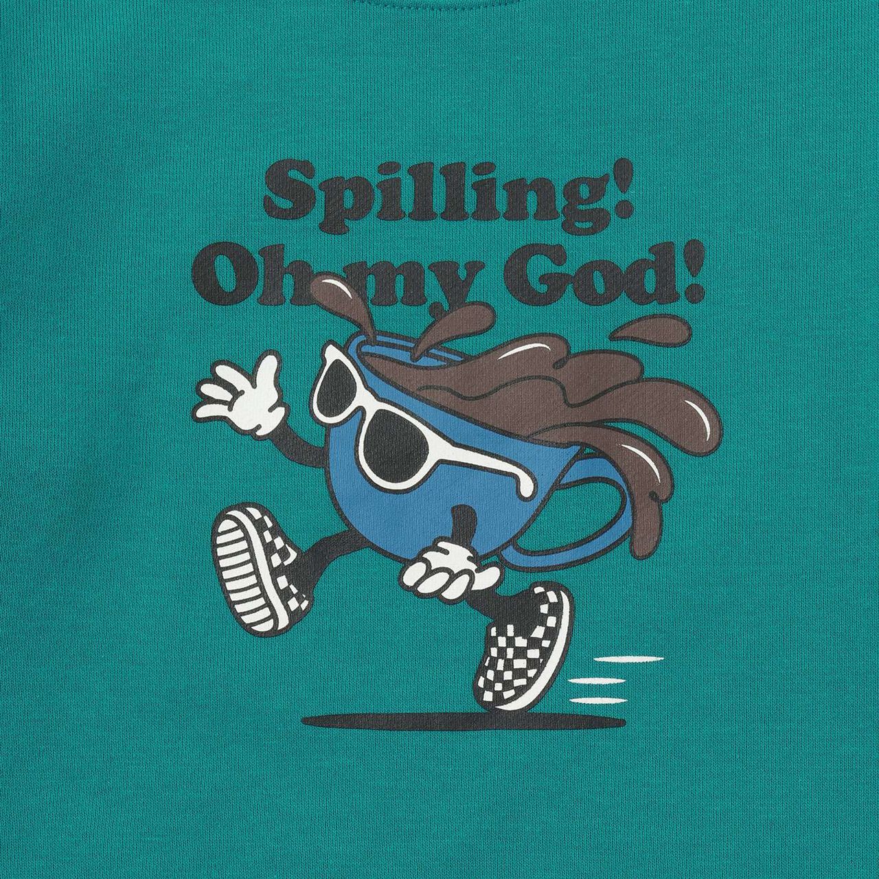 OMG Print Pullover,Blue green, large image number 6