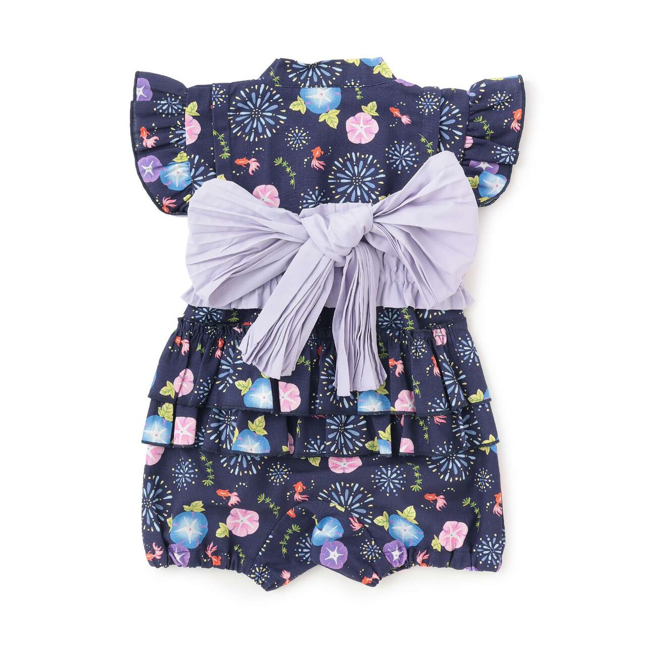 [Web Exclusive] Baby GIRLS Jinbei Set,Navy, large image number 6