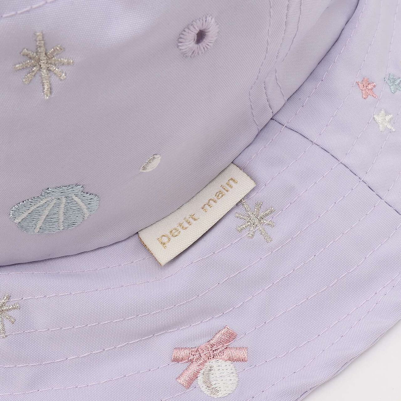 [Heat Shielding] Embroidered Bucket Hat,Sax blue, large image number 7