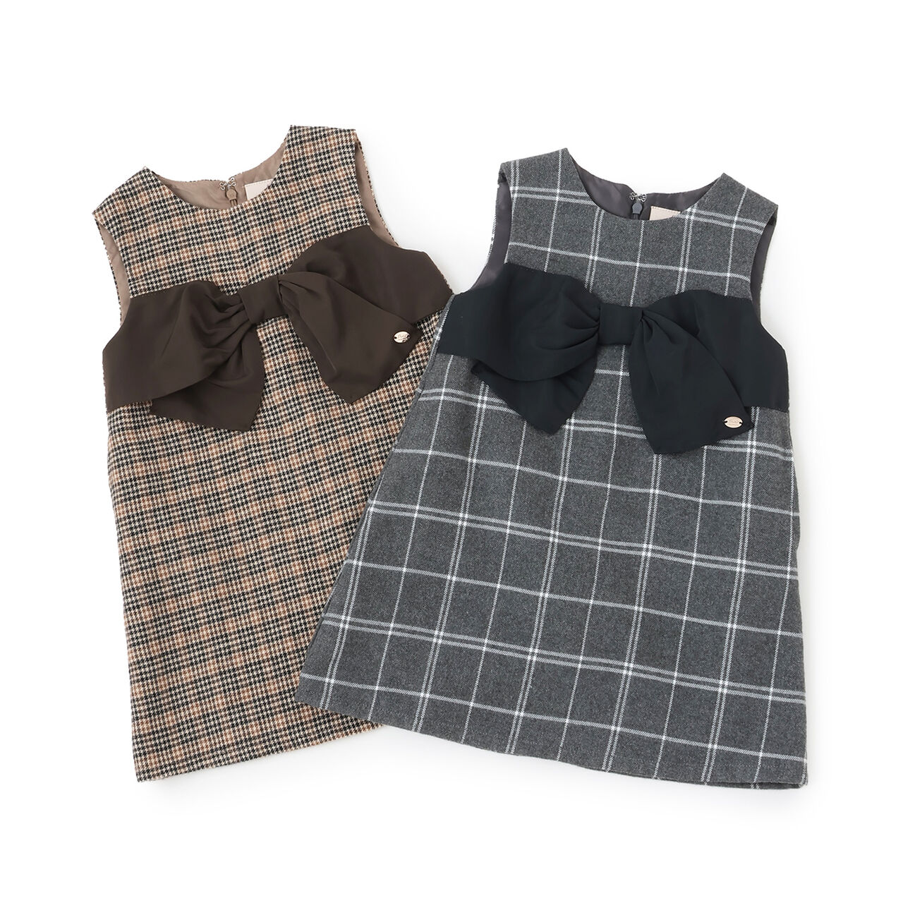 Link Ribbon Jumper Skirt,Gray, large image number 18