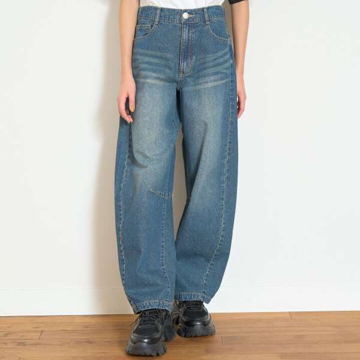 [LTXC] Cool Touch Barrel Leg Light Denim,Blue, medium image number 20