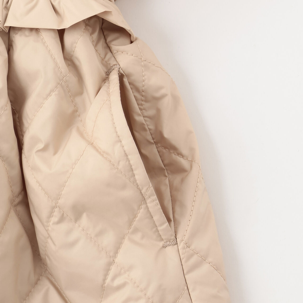 Quilted Puff One-Piece Dress,Pink, large image number 9