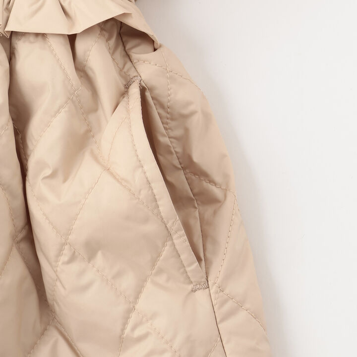 Quilted Puff One-Piece Dress,Pink, medium image number 9