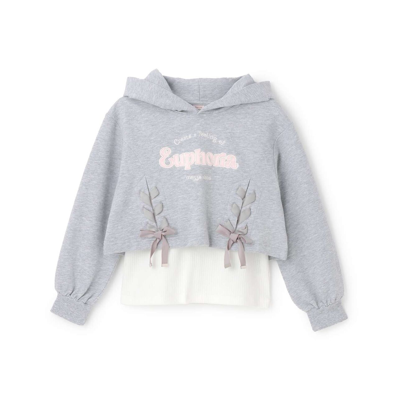 Lace-up Short Parka & Tank Top Set,Navy, large image number 13
