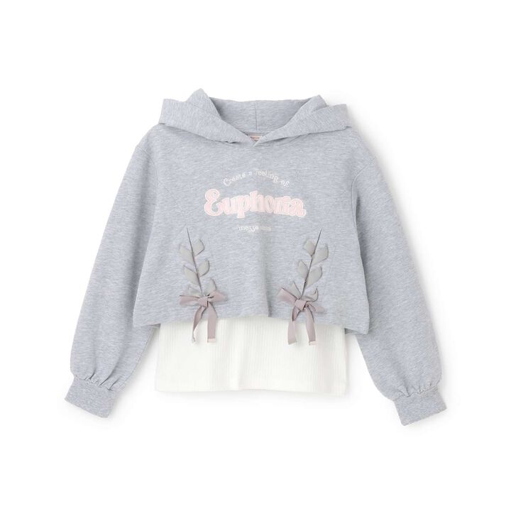 Lace-up Short Parka & Tank Top Set,Navy, medium image number 13