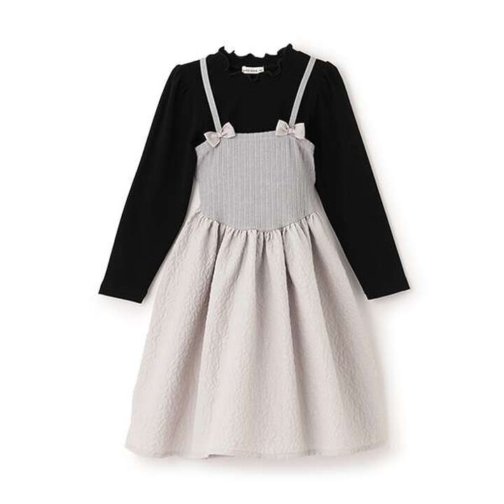 Halloween Jersey Knit Top & Camisole Dress Set,Black, medium image number 3