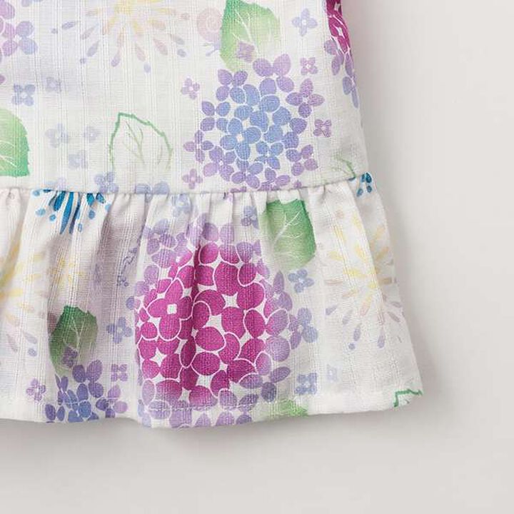 Hydrangea Pattern Jinbei,Off white, medium image number 10