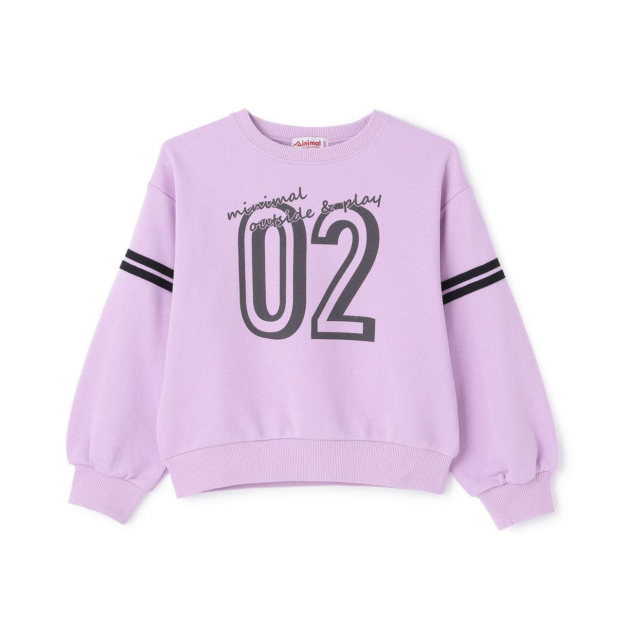 Assorted Flock Print Fleece Pullover,Lavender, large image number 10