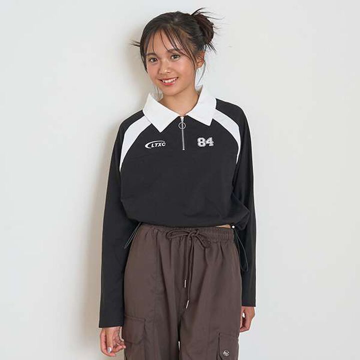 LTXC - Half-Zip Long-Sleeve T-Shirt,Off white, medium image number 20