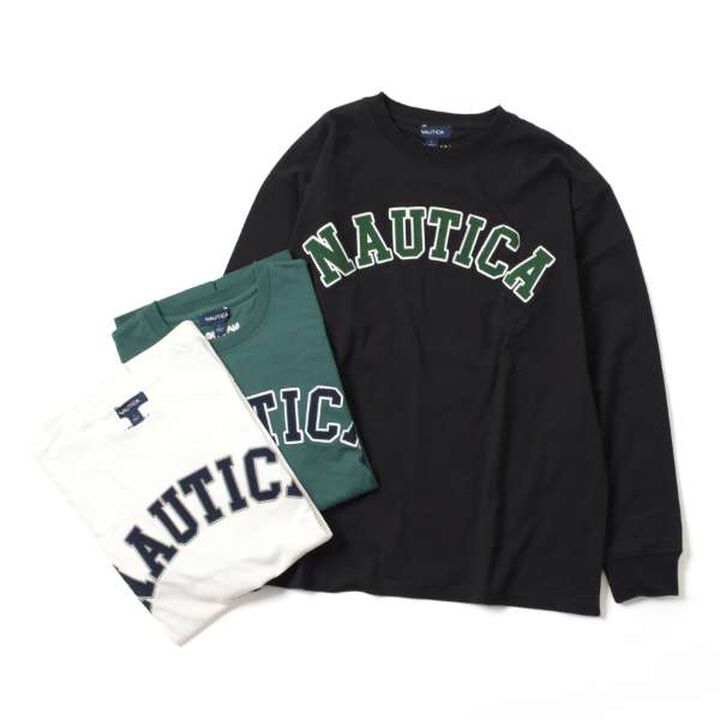 Nautica Appliqué Long Sleeve T-Shirt,Green, medium image number 7