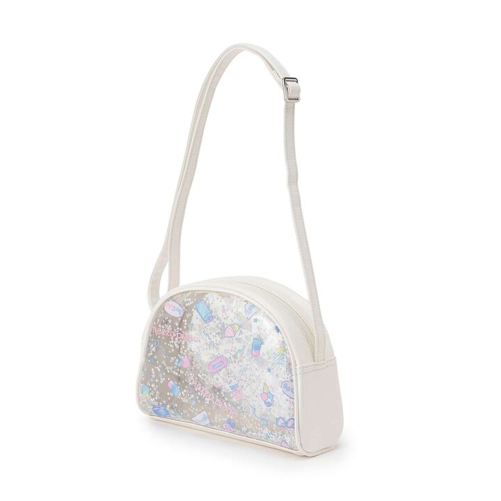 Sparkling Small Shoulder Bag,Off white, medium image number 1