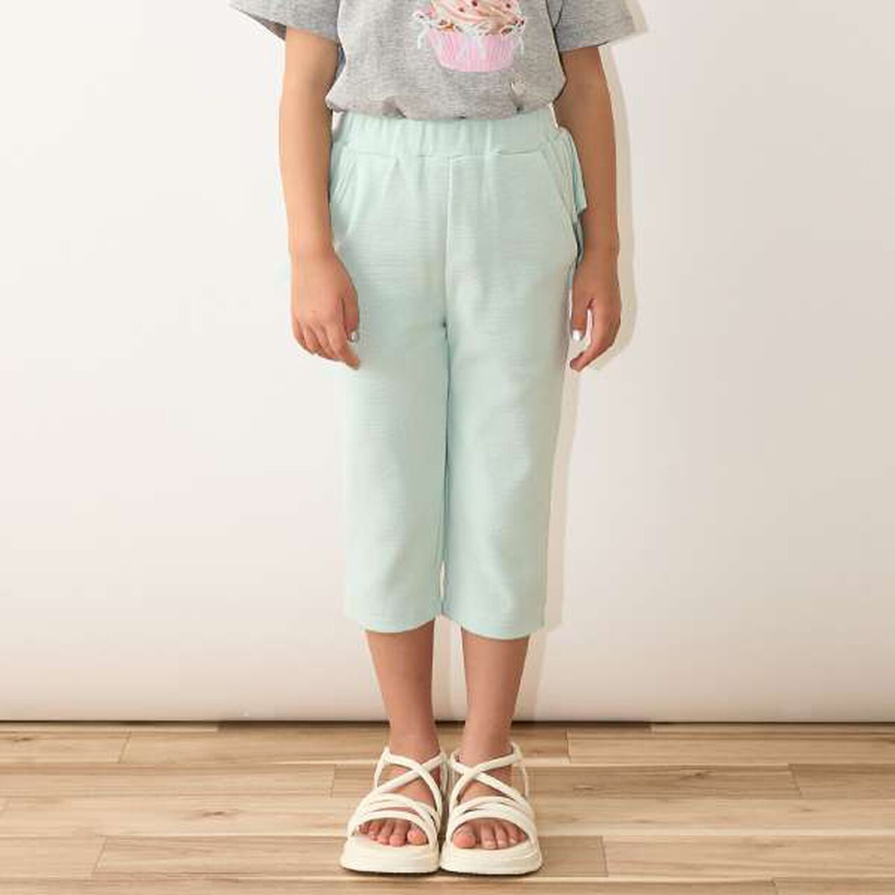 Tomo Pants Back Frill 7/8 Capri Pants,Ivory, large image number 27