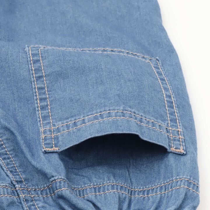 [Cool-Touch Denim] Half Pants,Blue, medium image number 6