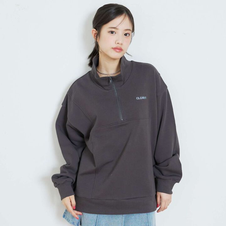 [LTXC/Cotton 100%] Half ZIP Pullover,, medium