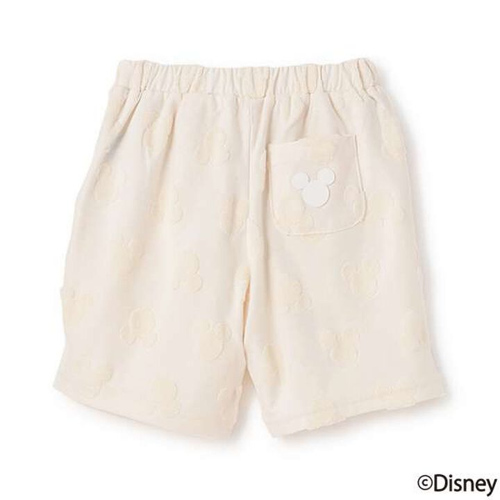 [Disney] Pile Jacquard Half Pants,Pearl white, medium image number 9